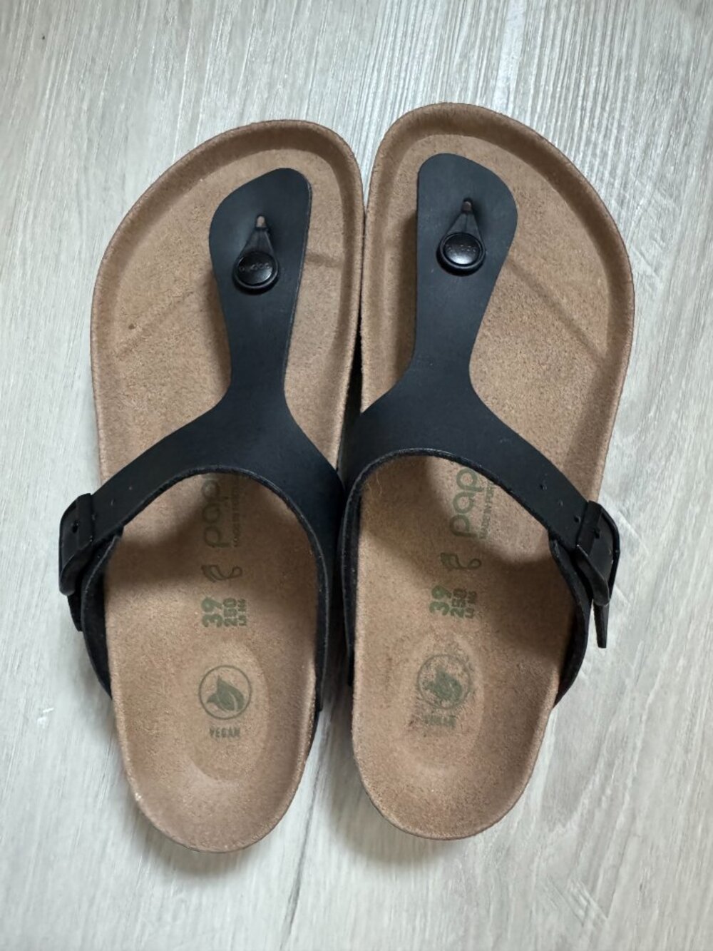 Birkenstock Papillio Gizeh Platform Vegan Black New Without Tag EU 39 / US 8–8.5 - Picture 5 of 11